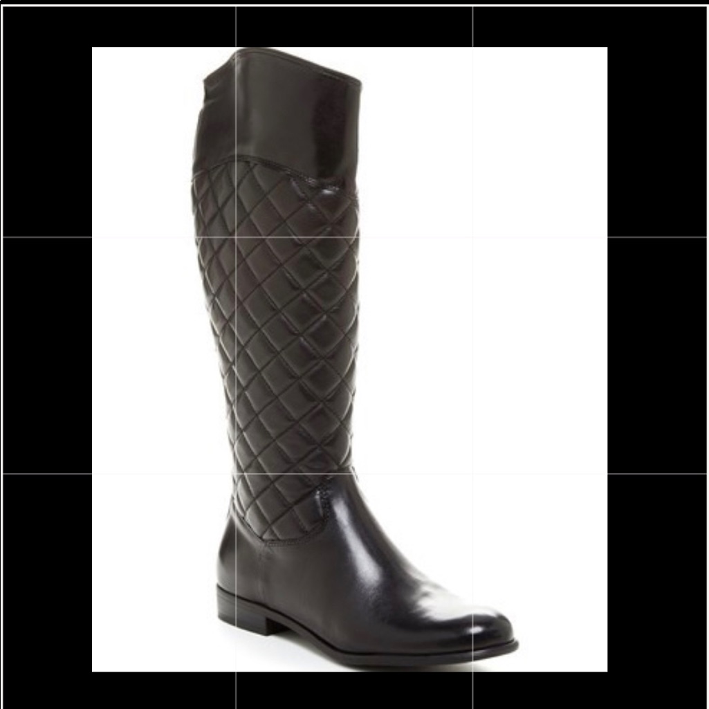 Perfect Black Quilted Leather Ciao Bella Boots